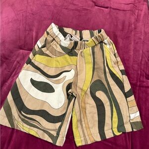 Pucci Beige Marmo Cotton Shorts
